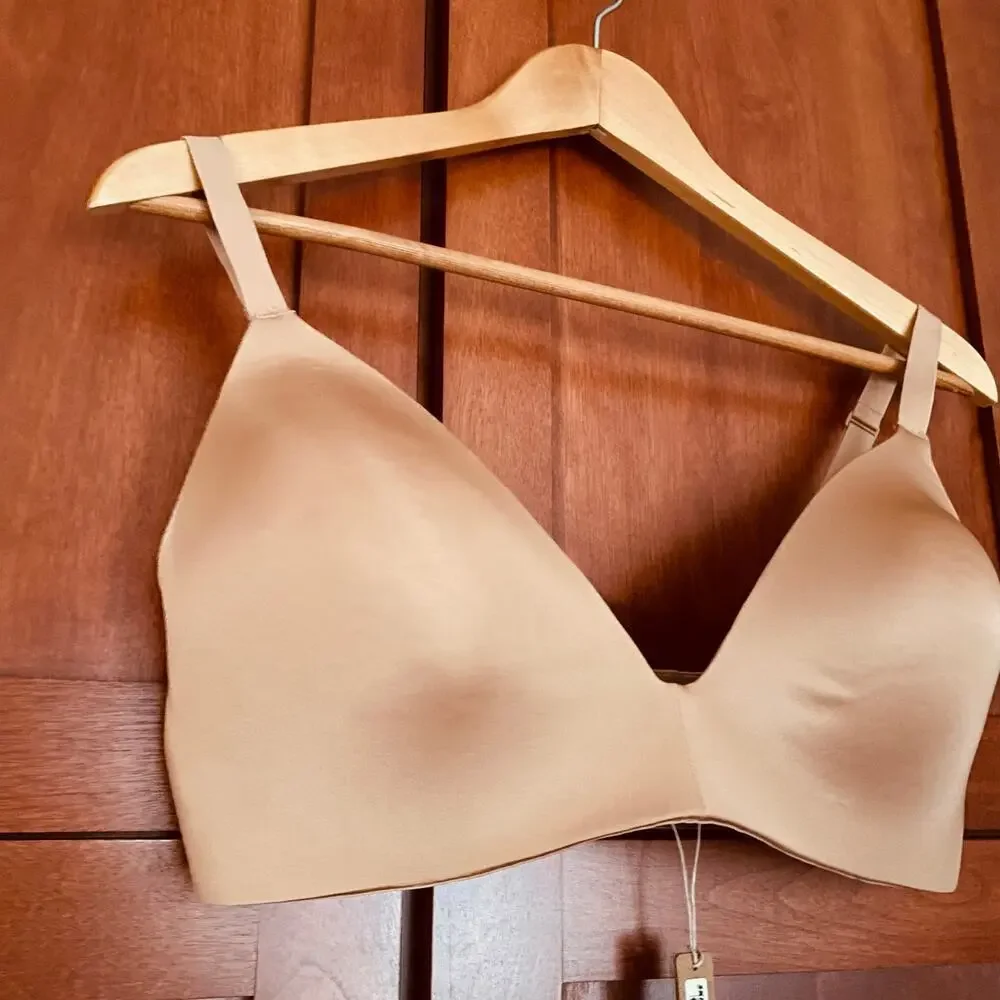 Skims Wireless Form Lightly Lined Bra Ochre Size 38D